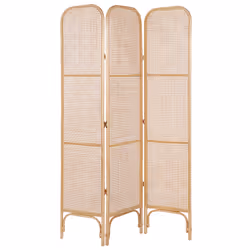 3 Panel Room Divider POTENZA Natural 105 cm 180 cm