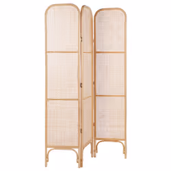 3 Panel Room Divider POTENZA Natural 105 cm 180 cm