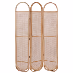 3 Panel Room Divider CORTONA Light Brown 118 cm 180 cm