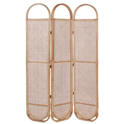 3 Panel Room Divider CORTONA Light Brown 118 cm 180 cm