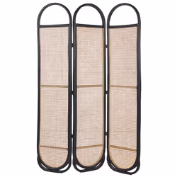 3 Panel Room Divider CORTONA Light Brown 118 cm 180 cm