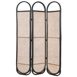 3 Panel Room Divider CORTONA Light Brown 118 cm 180 cm