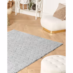 Faux Rabbit Fur Rug 160 x 230 cm Mint Grey THATTA