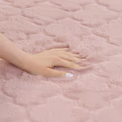 Faux Rabbit Fur Rug 160 x 230 cm Pink GHARO