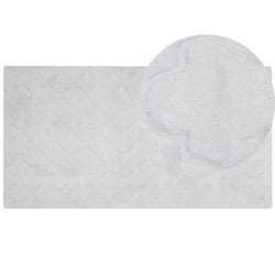 Faux Rabbit Fur Rug 80 x 150 cm Light Grey GHARO
