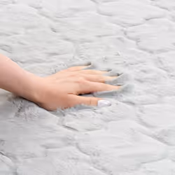 Faux Rabbit Fur Rug 80 x 150 cm Light Grey GHARO