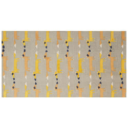 Cotton Kids Rug Fox Print 80 x 150 cm Grey BANKGO