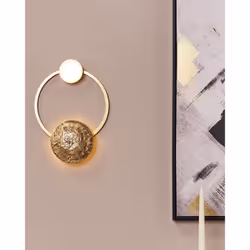 LED Wall Lamp PONUGA Metal Gold