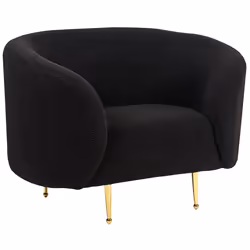 Armchair LOEN Boucle Black