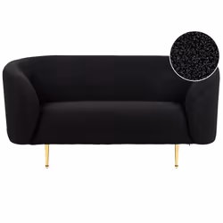 Sofa LOEN Boucle Black 2 Seater