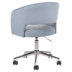 Desk Chair Swivel KATONAH Velvet Light Blue