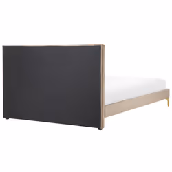 Bed Velvet LIMOUX 140 x 200 cm (EU Double) Taupe - Additional view 5