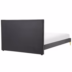 Bed Velvet LIMOUX 140 x 200 cm (EU Double) Black - Additional view 5