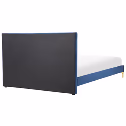 Bed Velvet LIMOUX 140 x 200 cm (EU Double) Navy Blue - Additional view 5