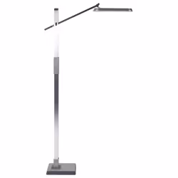 LED Floor Lamp AQUARIUS with Dimmer Metal Silver