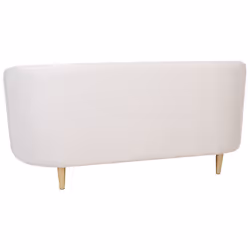 Sofa LOEN Fabric Light Beige 2 Seater