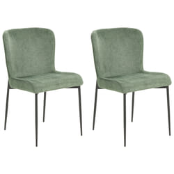 Set of 2 Dining Chairs ADA Dark Green