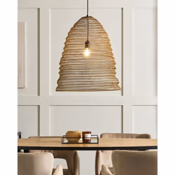 Metal Mesh Pendant Lamp Brass PALAR