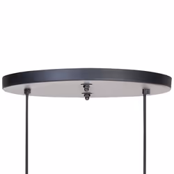 2 Light Mango Wood Pendant Lamp Black and Brass BAGMATI - Additional view 4