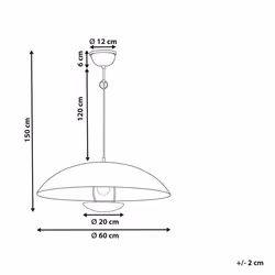 Metal Pendant Lamp Brass AGRANI