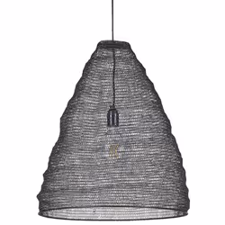 Metal Mesh Pendant Lamp Black PARBATI
