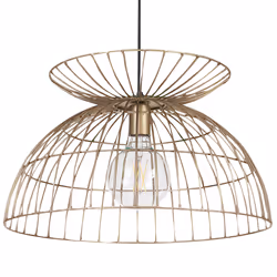 Metal Pendant Lamp Brass MAHANADI
