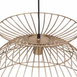 Metal Pendant Lamp Brass MAHANADI