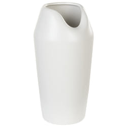 Decorative Vase APAMEA Stoneware 33 cm White