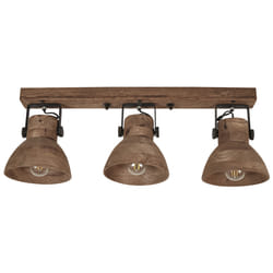 3 Light Spotlight PENNAI Adjustable Mango Wood Brown