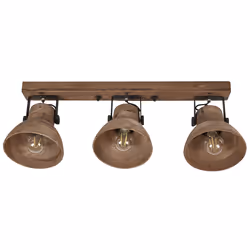 3 Light Spotlight PENNAI Adjustable Mango Wood Brown