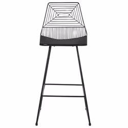 Set of 2 Bar Chairs BISBEE Metal Black