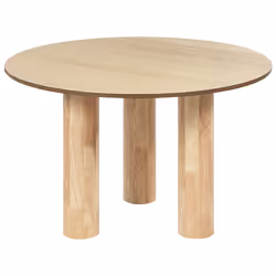 Dining Table ORIN Light Ash Wood 120 cm 120 cm