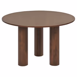 Round Dining Table 120 cm Dark Wood ORIN