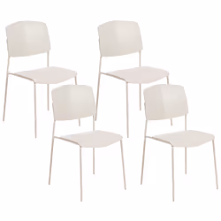 Set of 4 Dining Chairs ASTORIA Beige