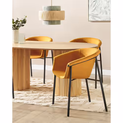 Set of 2 Dining Chairs AMES Orange