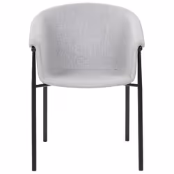 Set of 2 Dining Chairs AMES Light Grey