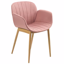 Set of 2 Dining Chairs ALICE Pink