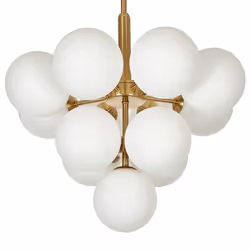 13 Light Metal Pendant Lamp Brass BIRRIE - Additional view 3