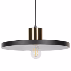 Metal Pendant Lamp Black BOGAN