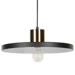 Metal Pendant Lamp Black BOGAN