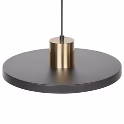 Metal Pendant Lamp Black BOGAN