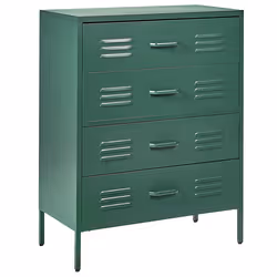 Chest of Drawers ENAGO Metal Dark Green