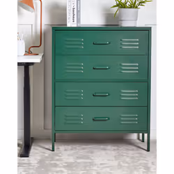 Chest of Drawers ENAGO Metal Dark Green
