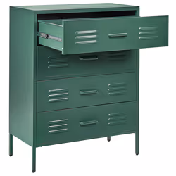 Chest of Drawers ENAGO Metal Dark Green