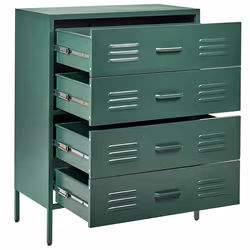 Chest of Drawers ENAGO Metal Dark Green - Additional view 4