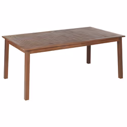 Extending Garden Dining Table CESANA 180/240 cm 100 cm Acacia Wood Dark Brown