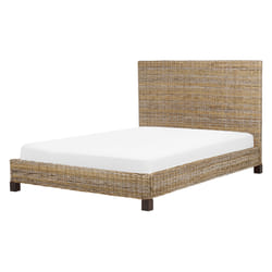 Bed Rattan SALBRIS 140 x 200 cm (EU Double) Natural