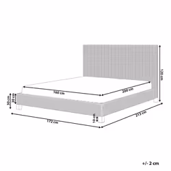 Bed Rattan SALBRIS 160 x 200 cm (EU King Size) Natural