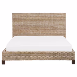 Bed Rattan SALBRIS 160 x 200 cm (EU King Size) Natural