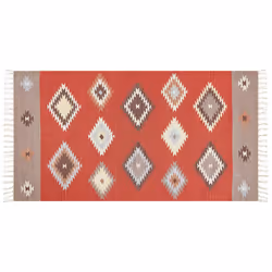 Cotton Kilim Area Rug 80 x 150 cm Multicolour LORUT
